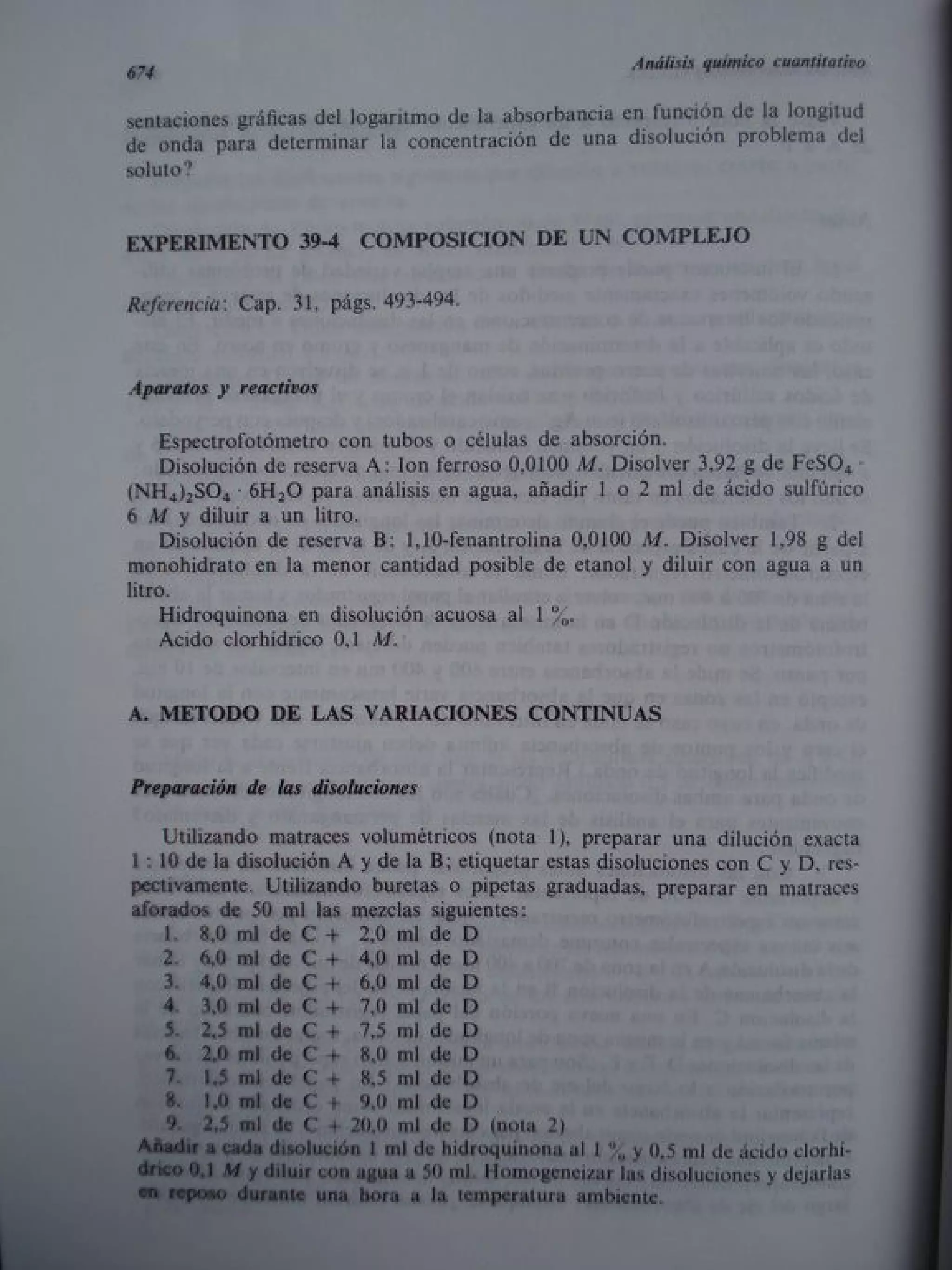 Analisis Quimico de AYRES