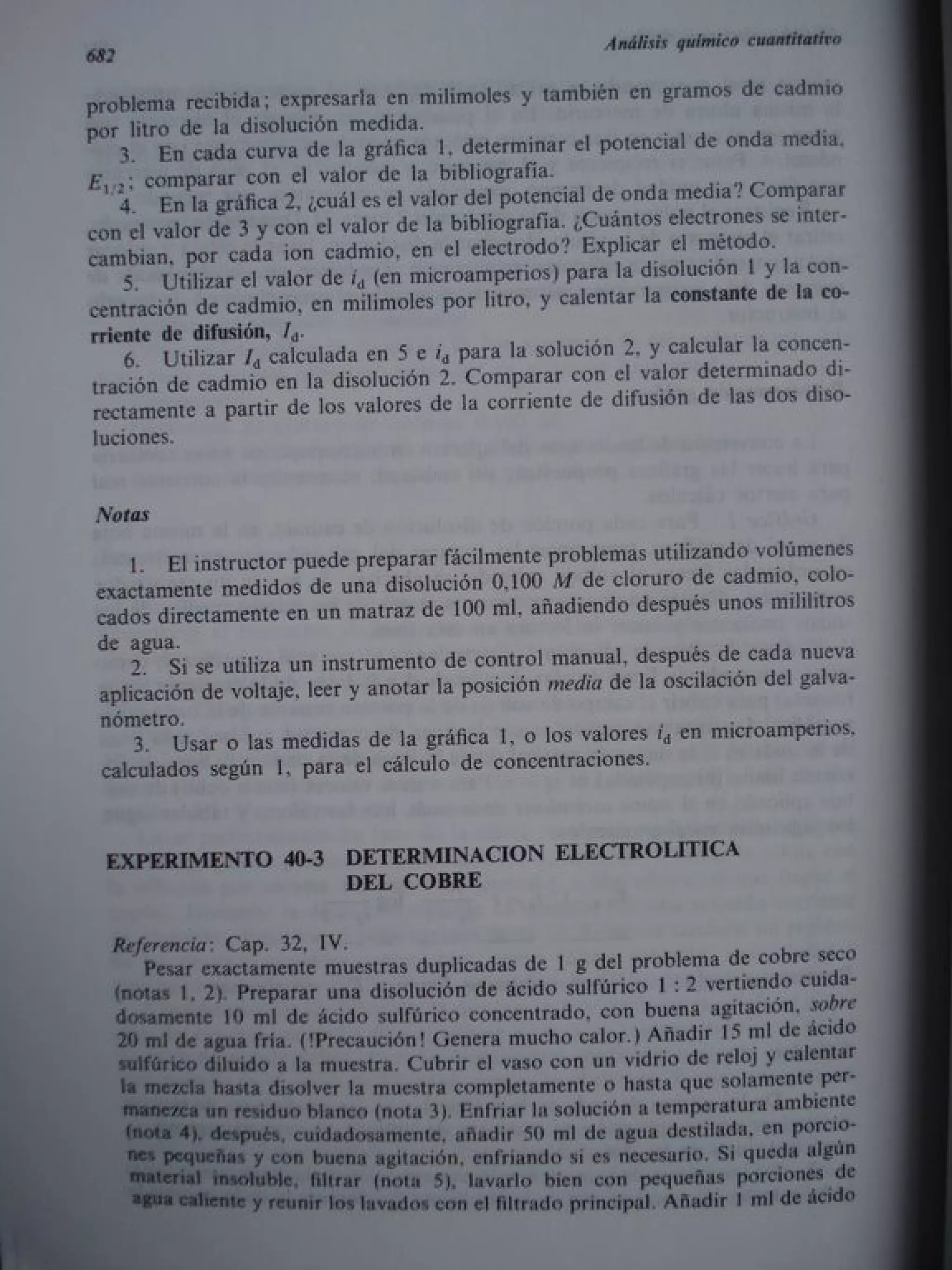 Analisis Quimico de AYRES