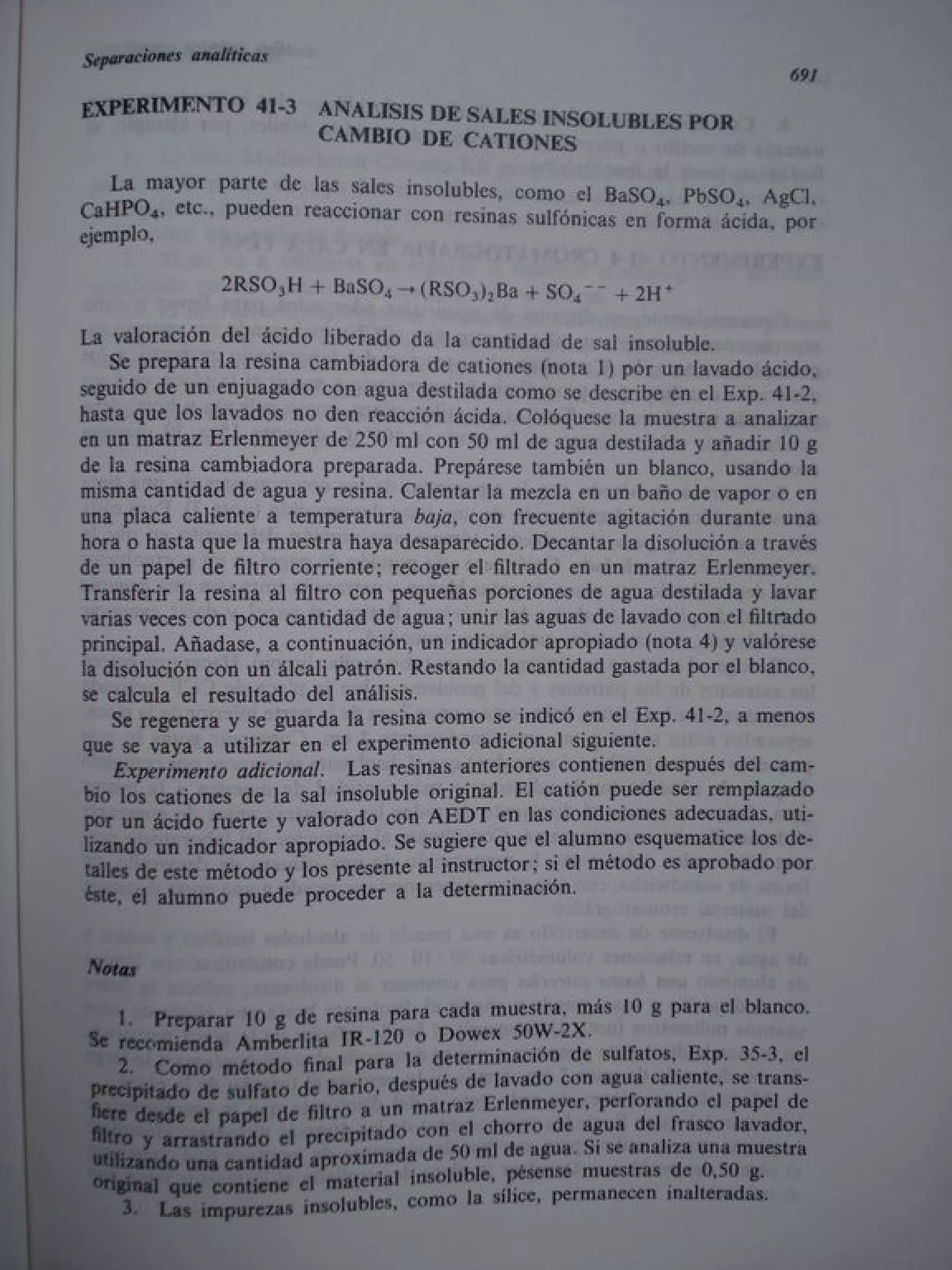 Analisis Quimico de AYRES