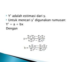 Analisis regresi dan korelasi | PPT