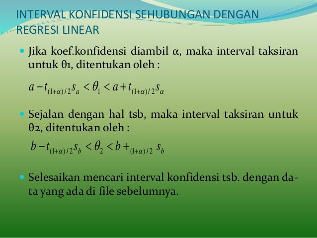 Analisis regresi dan korelasi