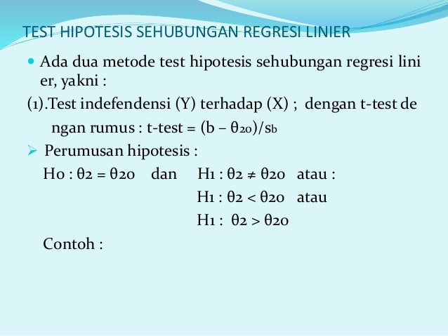 Analisis regresi dan korelasi