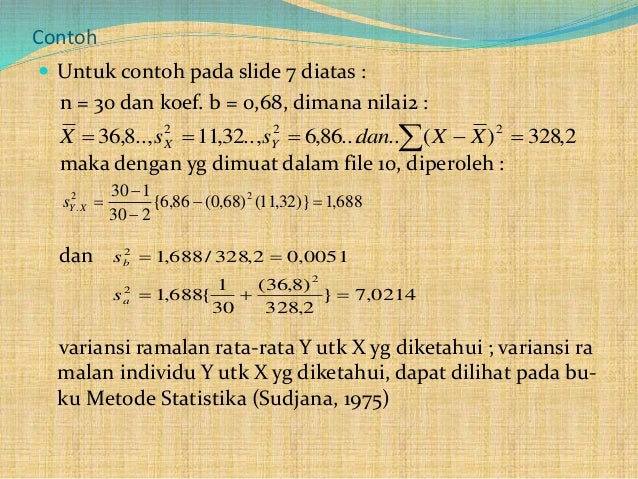 Statistika - Analisis regresi dan korelasi