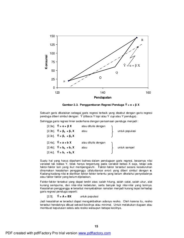Analisis Regresi Linier Sederhana