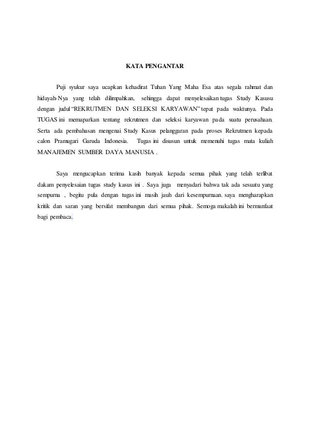 Analisis Rekrutmen Dan Seleksi Pegawai