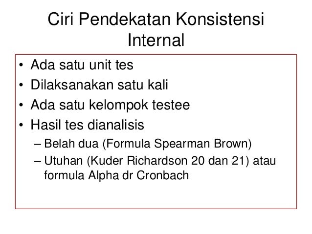 Analisis Reliabilitas Instrumen