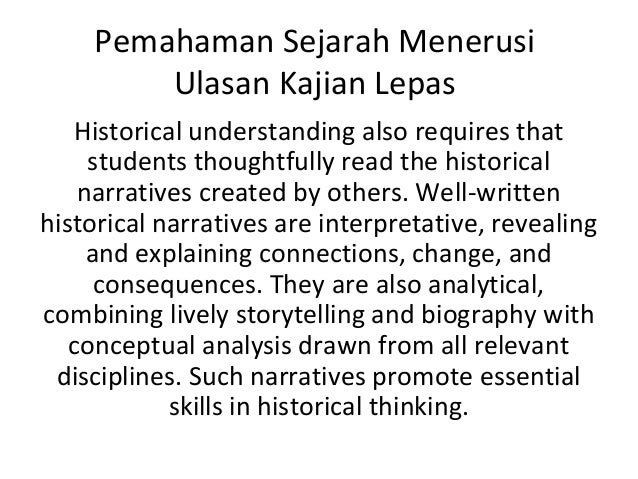 Analisis sejarah