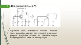 Analisis sinyal kecil | PPTX