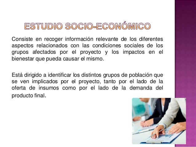 Analisis socio economico