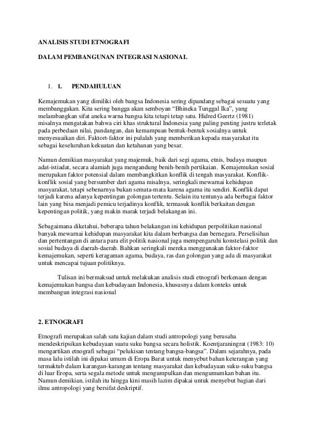 Contoh Proposal Penelitian Etnografi Gambaran