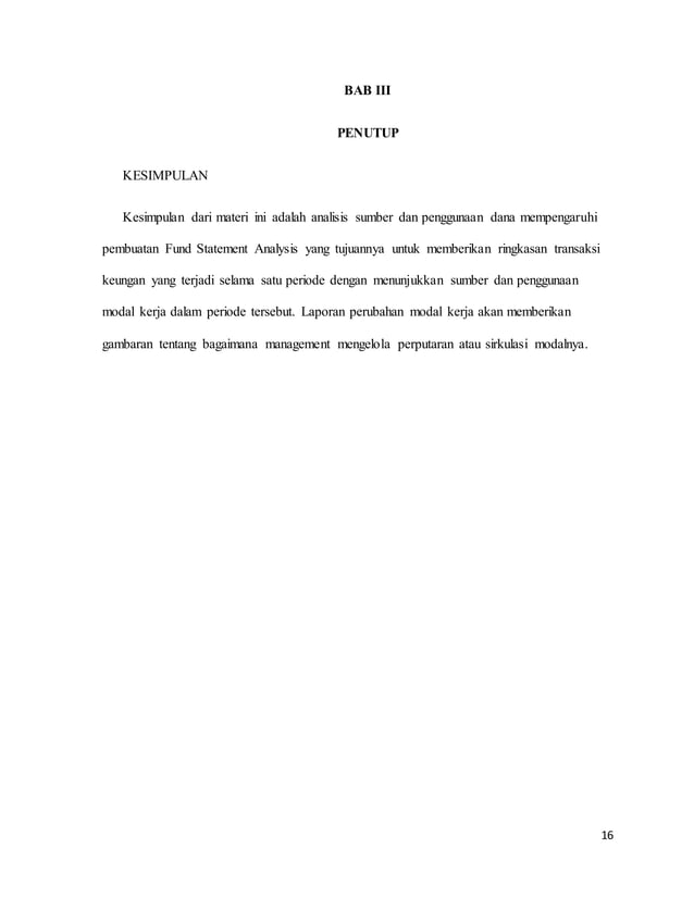 Analisis sumber dan penggunaan dana (1) | PDF