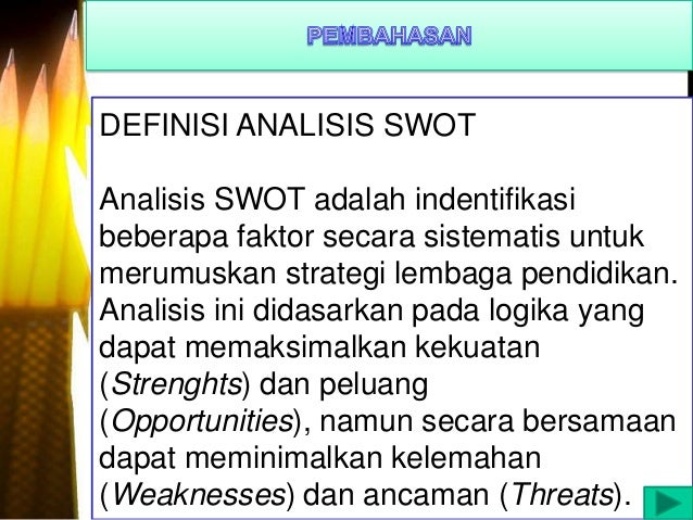Analisis (swot) SDN 05 Indralaya