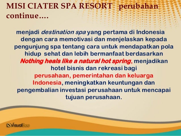 Analisis Swot on Ciater Spa Resort
