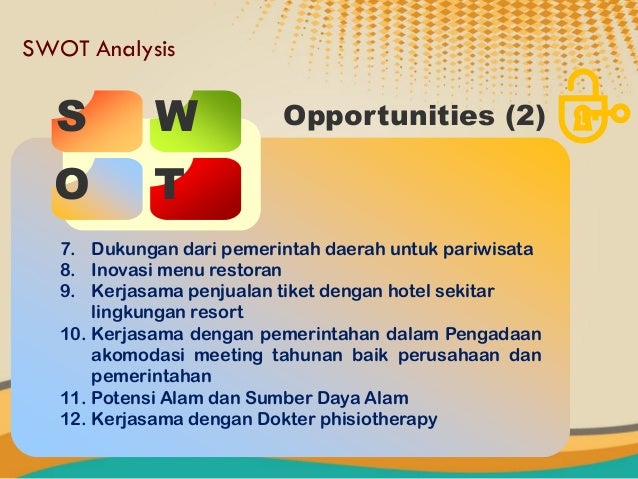 Analisis Swot On Ciater Spa Resort