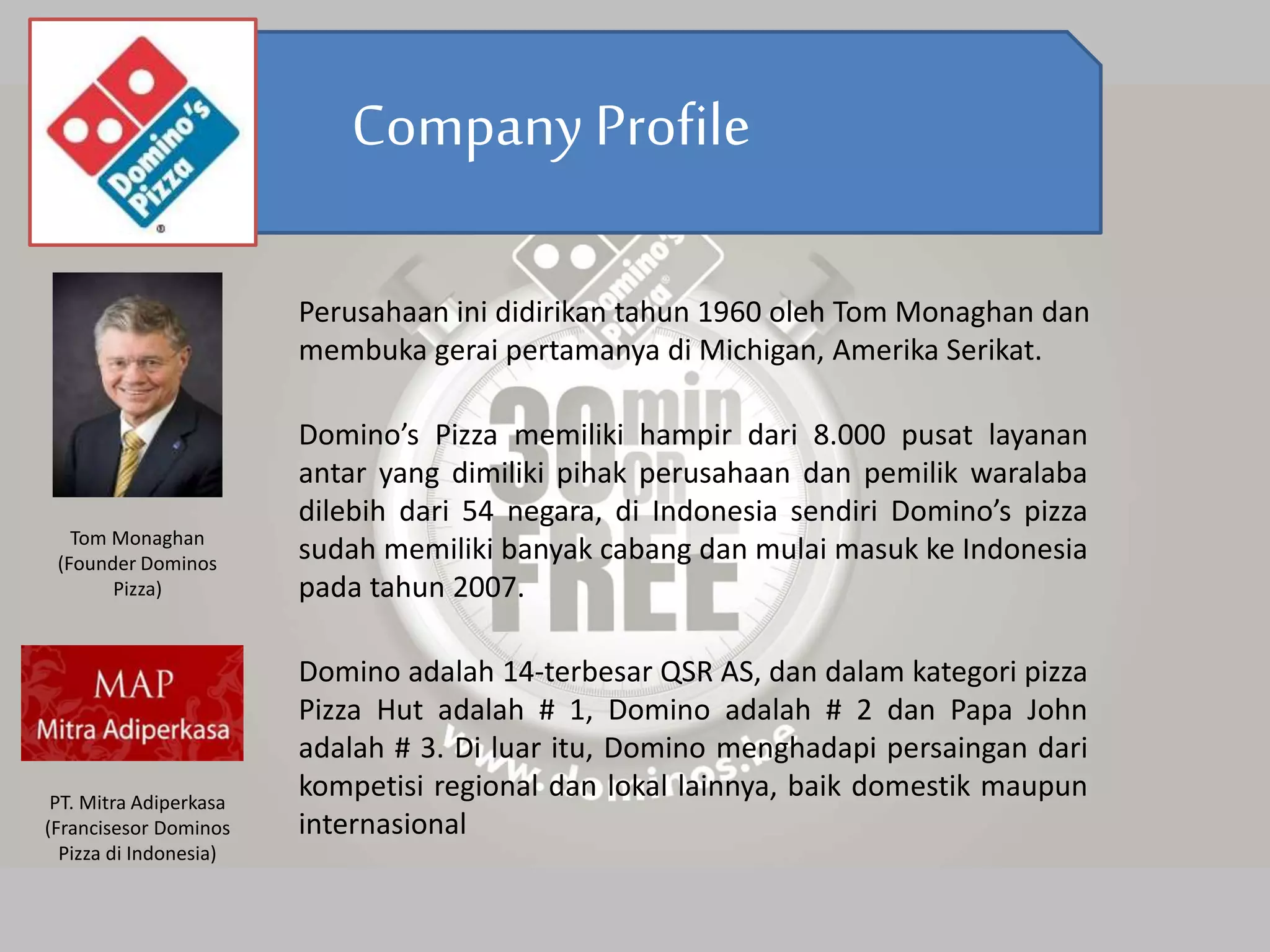 Analisis swot dominos pizza | PPTX
