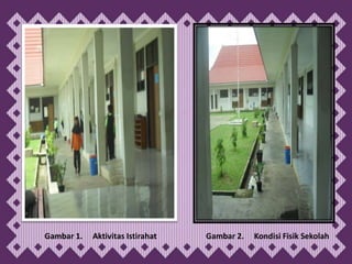 Gambar 1.   Aktivitas Istirahat   Gambar 2.   Kondisi Fisik Sekolah
 