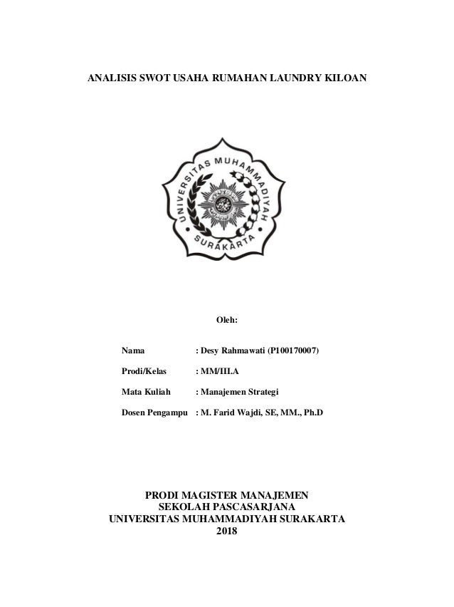 Contoh Makalah Usaha Laundry
