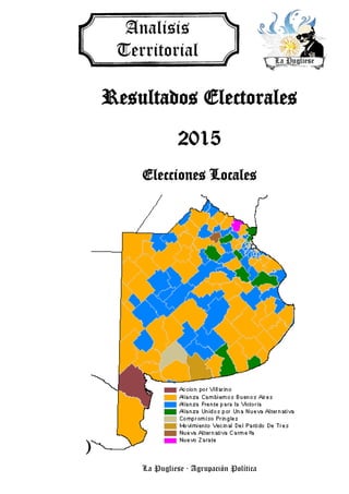 La Pugliese · Agrupación Política
Resultados Electorales
2015
Elecciones Locales
)
 