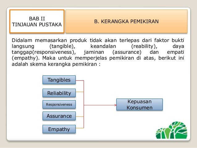 Analisis tingkat kepuasan konsumen terhadap kualitas 