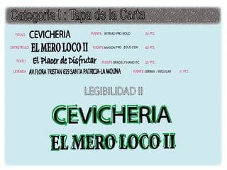 Analisis tipografico