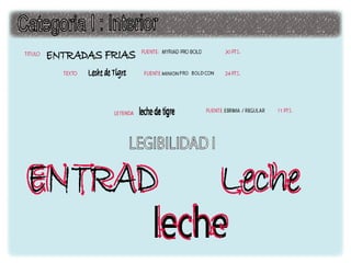 Analisis tipografico