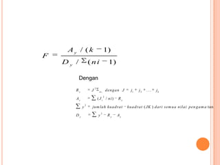 Metode Vari Analisis varians | PPTX