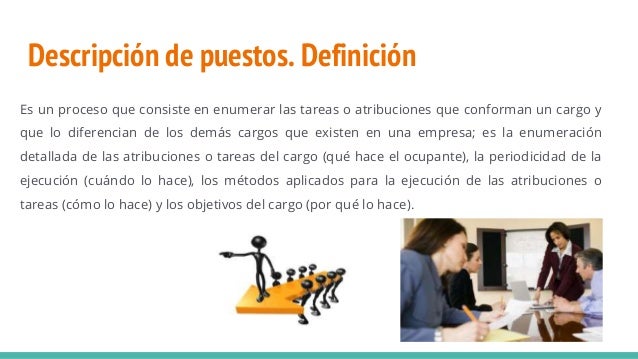 Definicion De Descripcion De Puestos Segun Autores