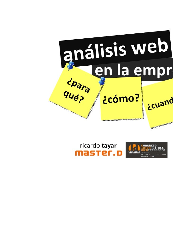 Analitica Web En La Empresa Ricardo Tayar