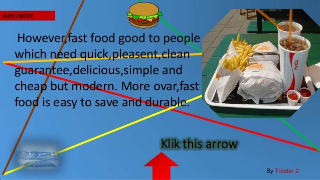 Analitical exposition fast food