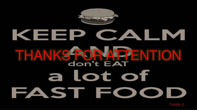 Analitical exposition fast food