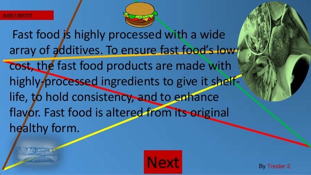 Analitical exposition fast food