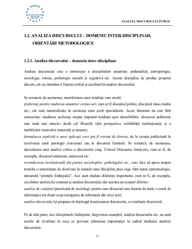 Analiza Discursuluipublic