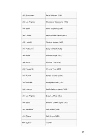 La historia de las olimpiadas