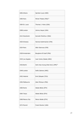 La historia de las olimpiadas