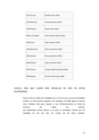 La historia de las olimpiadas