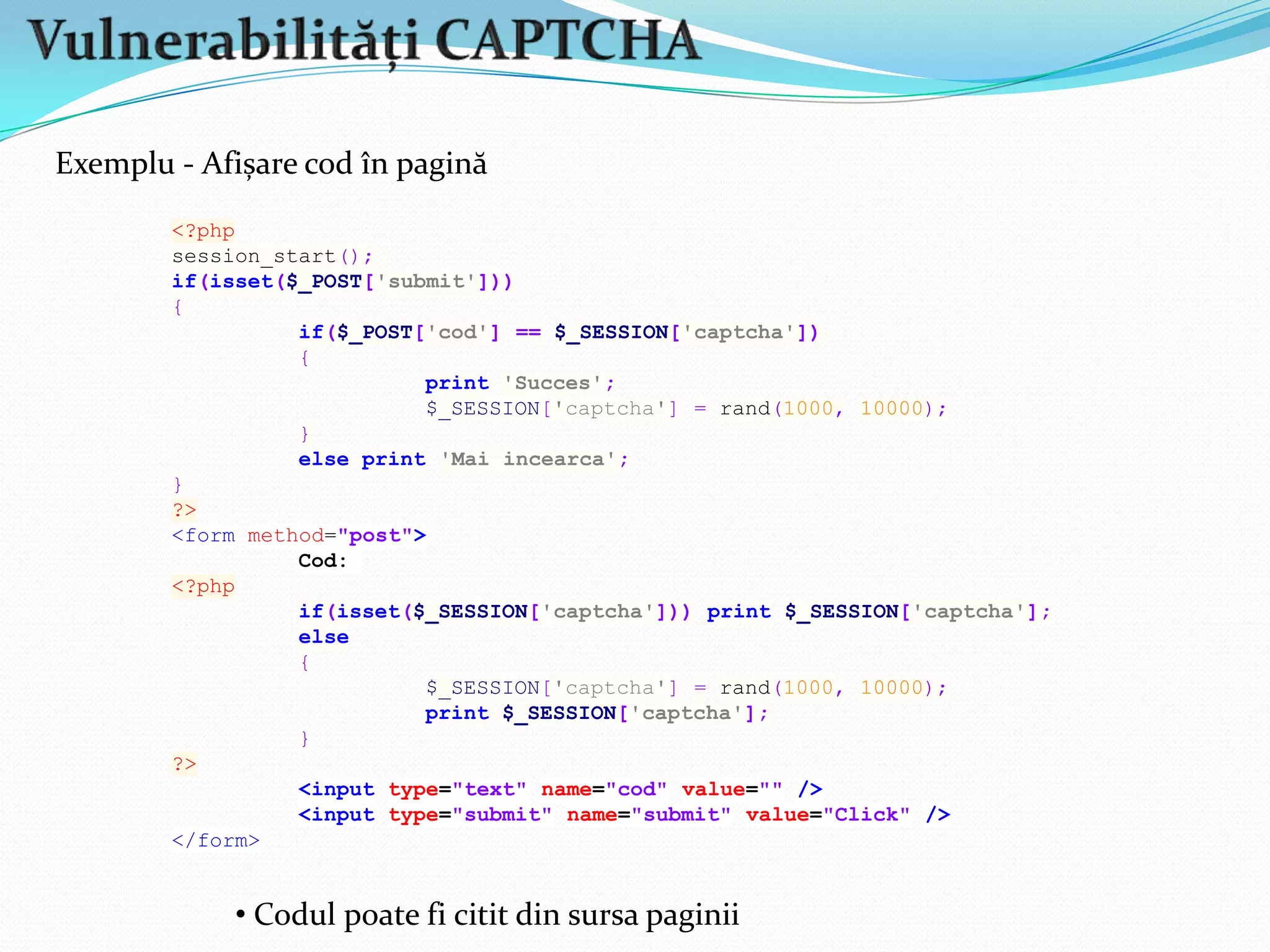 vulnerabilitate cu grad de riscmediu spre ridicat