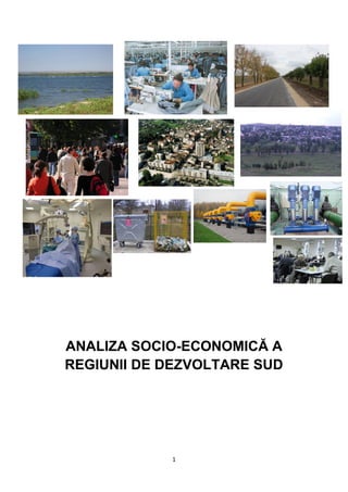 1
ANALIZA SOCIO-ECONOMICĂ A
REGIUNII DE DEZVOLTARE SUD
 
