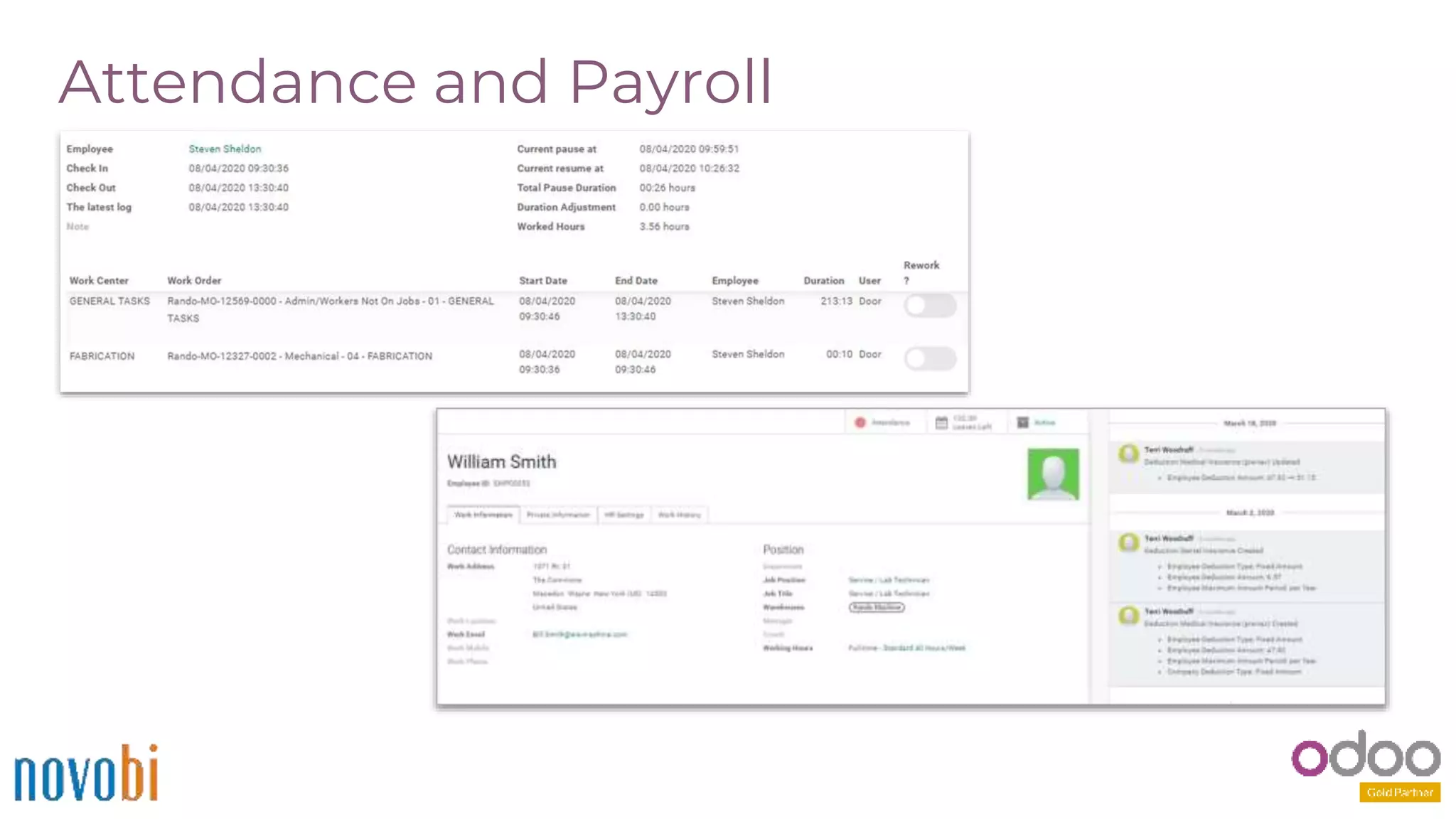Attendance and Payroll
 