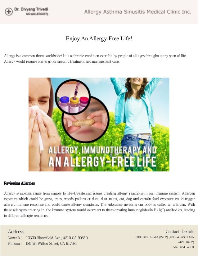 Overviewing Allergy, Allergy Treatments and Care