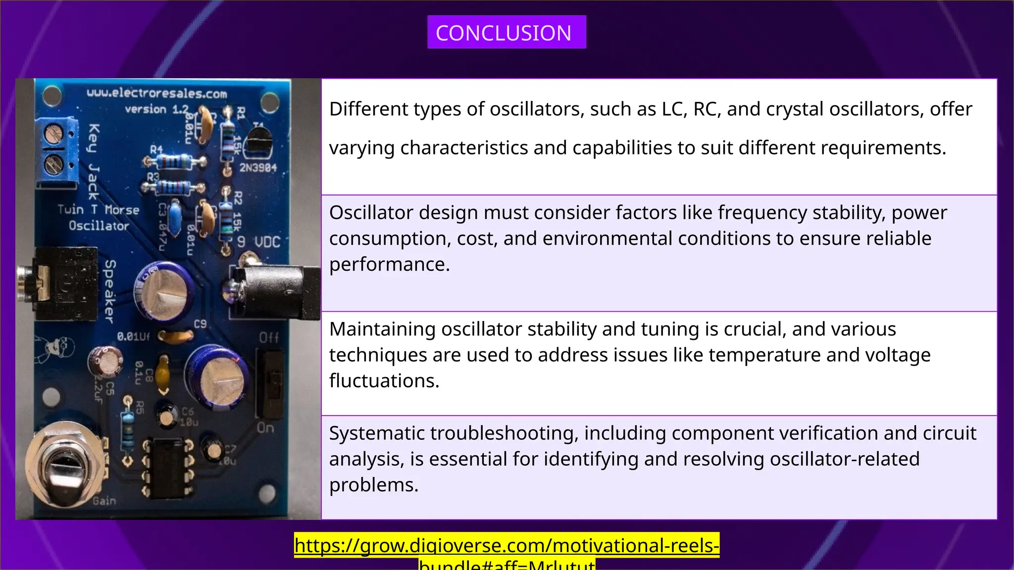 Analog and digital electronics oscillator pptx