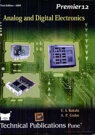 Analog and Digital Electronics by U A Bakshi