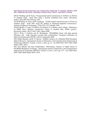 Analog and digital modulation formats of optical fiber communication ...