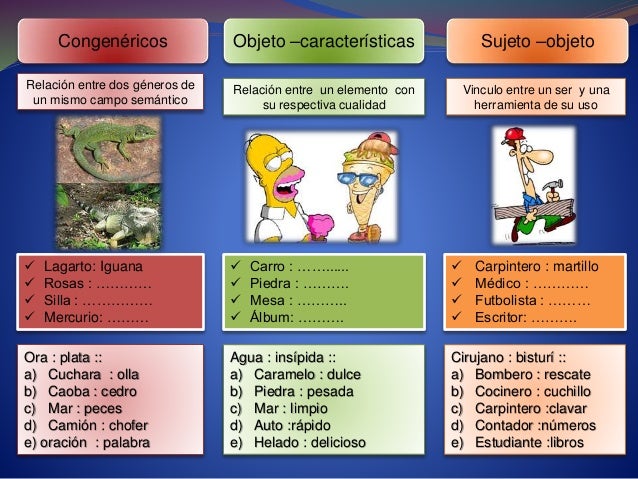 Analogías 6to grado ppt