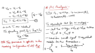 Analog circuits online unit 2, Differential Amplifier | PDF