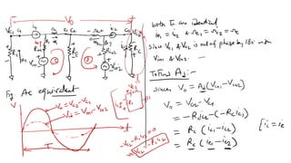 Analog circuits online unit 2, Differential Amplifier | PDF