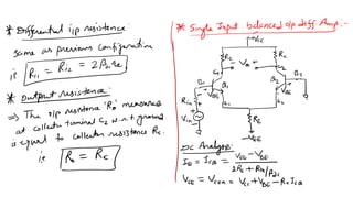 Analog circuits online unit 2, Differential Amplifier | PDF
