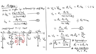 Analog circuits online unit 2, Differential Amplifier | PDF