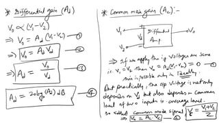 Analog circuits online unit 2, Differential Amplifier | PDF