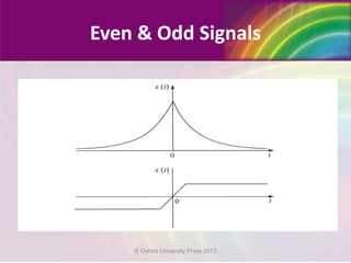 Even & Odd Signals
© Oxford University Press 2013
 