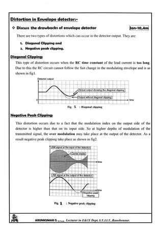 Analog Communication Notes Analog Communication Notes written by Arun Kumar G, Associate Professor ...